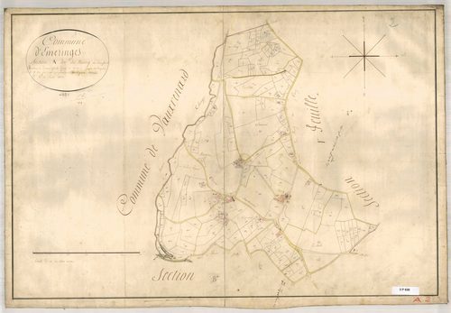 Section A dite du Bourg, feuille n°2 (parcelles 150-380).