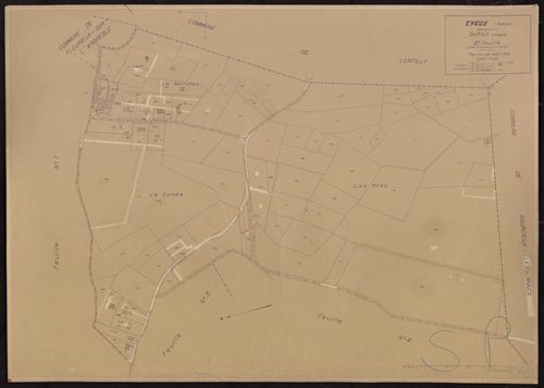 Section unique 2e feuille (partie de l'ancienne 2e feuille). Plan révisé pour 1932.