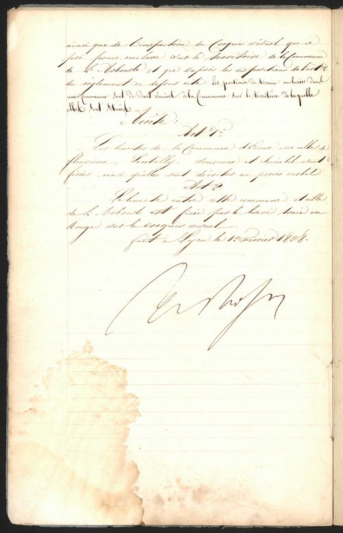 Eveux, 27 octobre 1827.