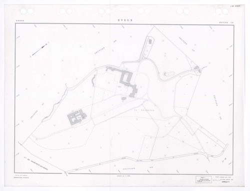 Section AH. Feuille remaniée pour 1996.