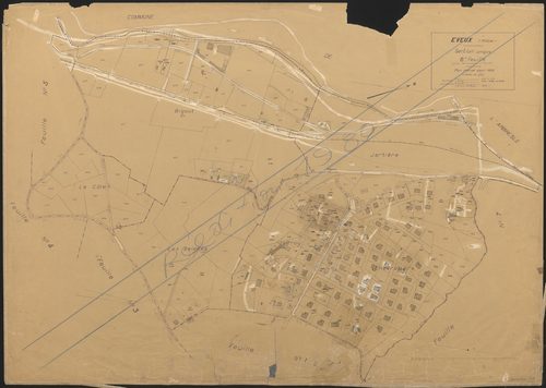 Section unique 6e feuille (partie de l'ancienne 1ère feuille). Plan révisé pour 1932. Réédité pour 1980.