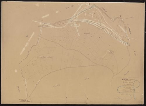 Section unique 5e feuille (partie de l'ancienne 2e feuille). Plan révisé pour 1932.