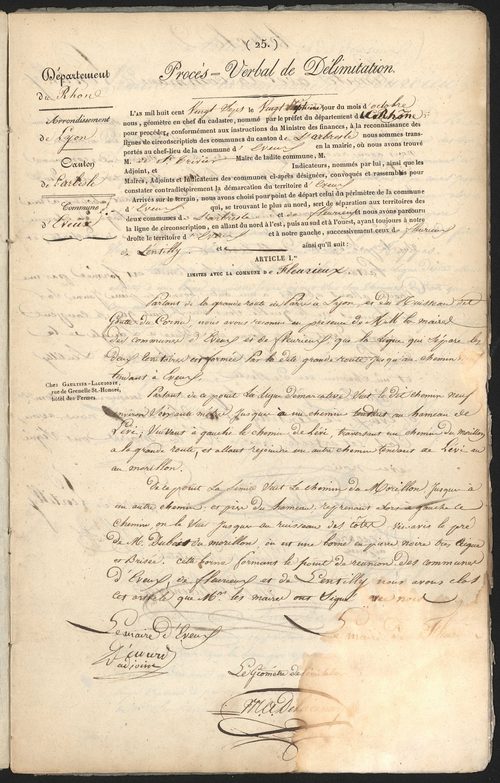 Eveux, 27 octobre 1827.