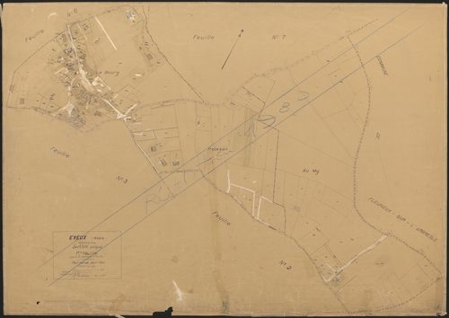 Section unique 1ère feuille (partie de l'ancienne 1ère feuille). Plan révisé pour 1932. Réédité pour 1980.