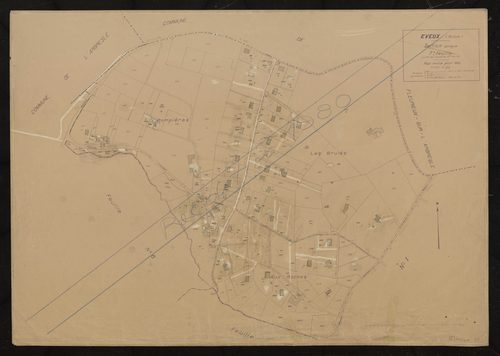 Section unique 7e feuille (partie de l'ancienne 1ère feuille). Plan révisé pour 1932. Réédité pour 1980.