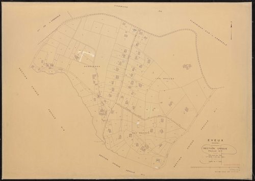 Section unique feuille n°7. Plan révisé pour 1932. 2e édition à jour pour 1980.