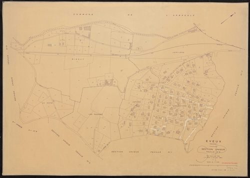Section unique feuille n°6. Plan révisé pour 1932. 2e édition à jour pour 1980.