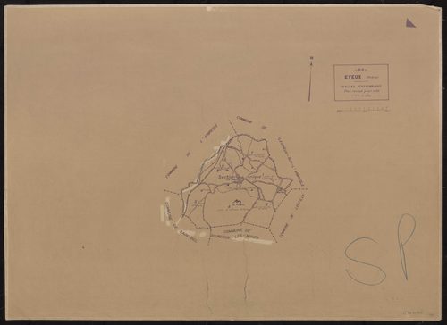 Tableau d'assemblage (TA). Plan révisé pour 1932.