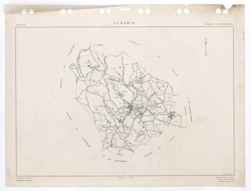 Tableau d'assemblage (TA). Cadastre renouvelé pour 1958. Edition à jour pour 1983.
