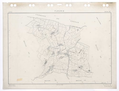 Section AP. Feuille renouvelée pour 1958. Edition à jour pour 1983.