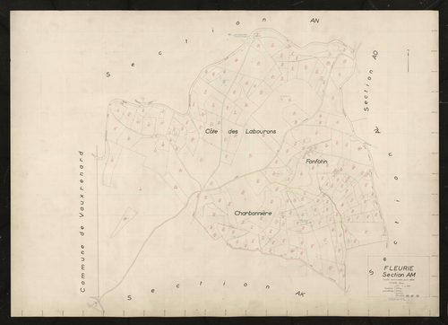 Section AM. Feuille renouvelée pour 1956.