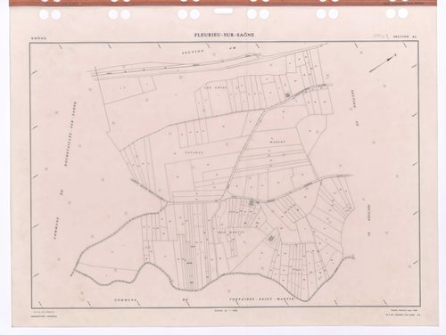 Section AL. Feuille remaniée pour 1989.
