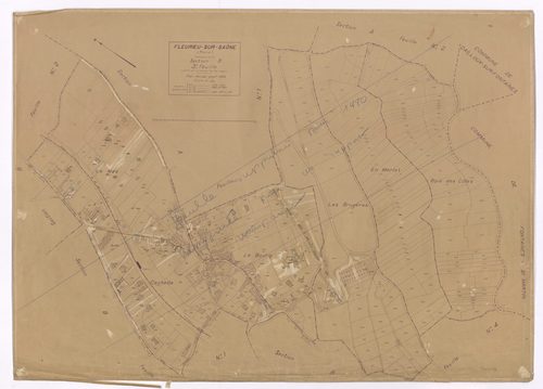 Section B 3e feuille (partie de l'ancienne feuille unique). Plan révisé pour 1932. Feuille supprimée pour 1980.