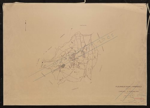Tableau d'assemblage (TA). Cadastre révisé pour 1938. 2e édition à jour pour 1982.