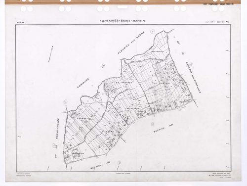 Section AC. Feuille renouvelée pour 1957. 2e édition à jour 1979.