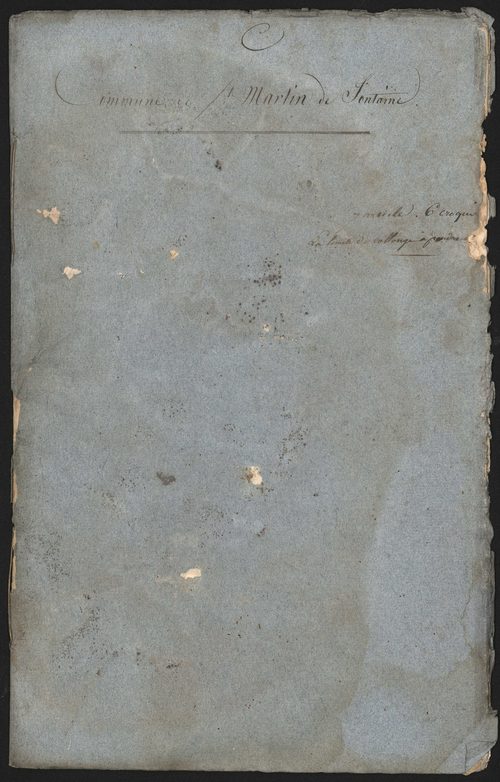 Fontaines-Saint-Martin, 3 juin 1827.
