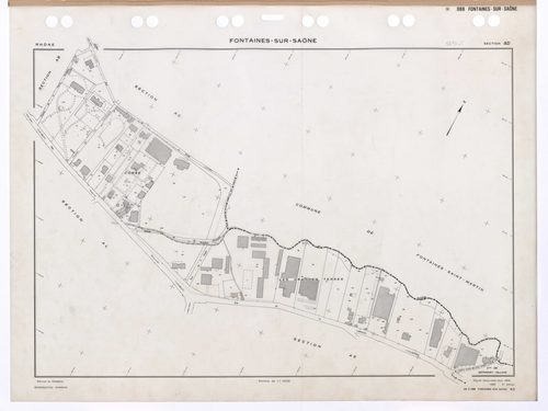 Section AD. Feuille renouvelée pour 1956. 4e édition à jour pour 1980.