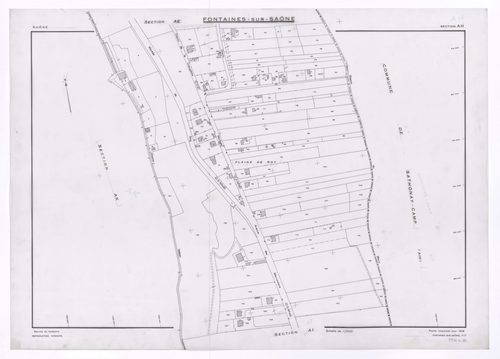Section AH. Feuille renouvelée pour 1956.