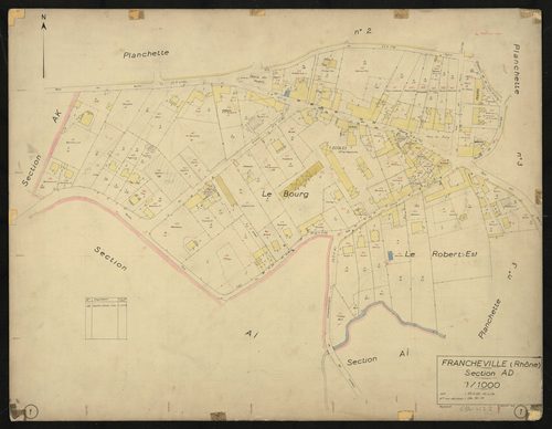 Section AD : plan n° 1.