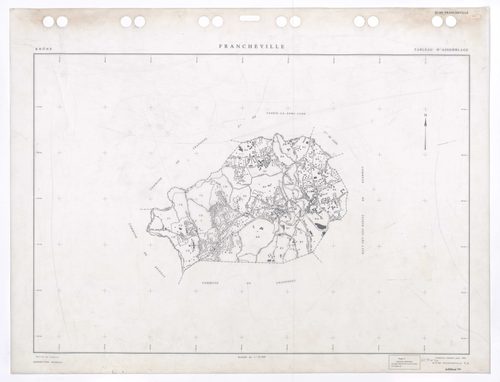 Tableau d'assemblage (TA). Cadastre remanié pour 1993. Edition à jour pour 1994.