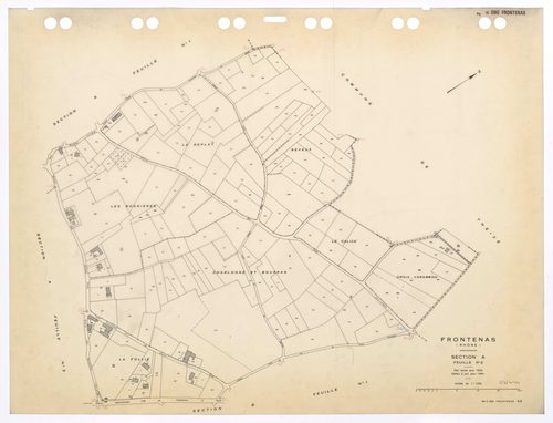 Section A feuille n°2. Plan révisé pour 1933. Edition à jour pour 1984.