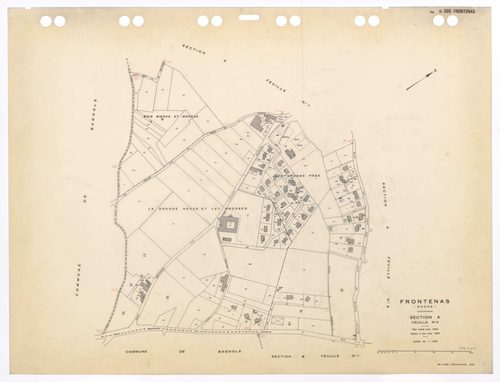 Section A feuille n°3. Plan révisé pour 1933. Edition à jour pour 1984.