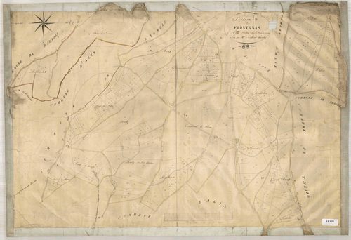Section B dite des Bruyères, feuille unique (parcelles 1-235).