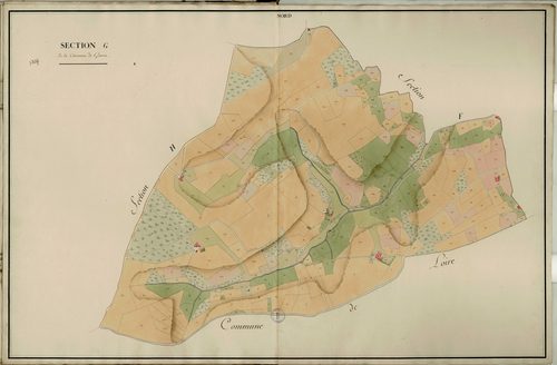 Section G dite de Fressinet, feuille unique (parcelles 1-303).