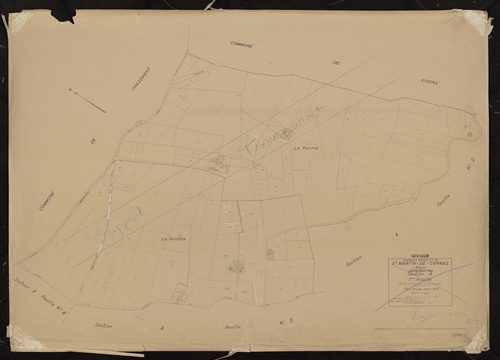Section A feuille n°1 (partie de l'ancienne feuille unique). Plan révisé pour 1933. Réunie à Givors pour 1965.