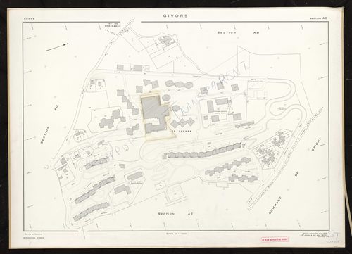 Section AC. Feuille renouvelée pour 1976. 2e edition à jour pour 1979.