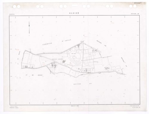 Section AB. Feuille remaniée pour 1991.