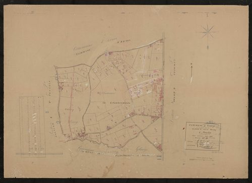 Section E dite du Bourg 1ère feuille. Plan révisé pour 1935.