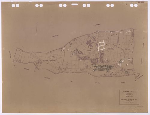 Section E feuille n°2. Feuille dressée en 1830, révisée pour 1935. Edition à jour pour 1983.