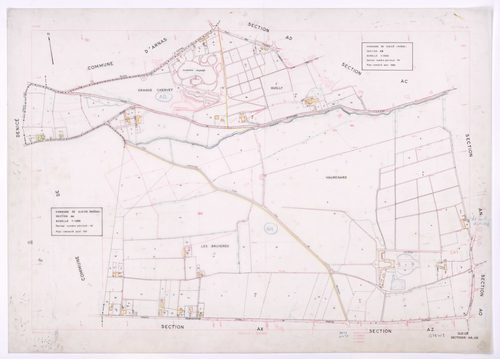 Sections AA et AB. Plan remanié pour 1991.
