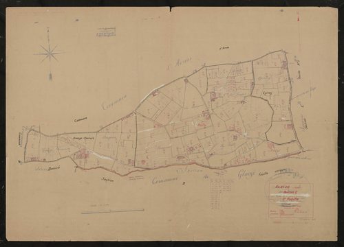 Section E dite du Bourg 2e feuille. Plan révisé pour 1935.