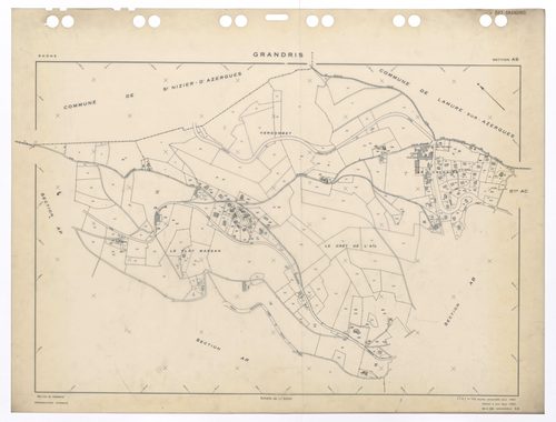Section AS. Feuille renouvelée pour 1964. Edition à jour pour 1983.