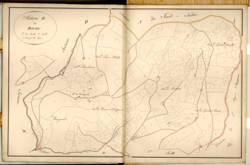 Section B dite du Bourg et Montgrand, feuille n°2.