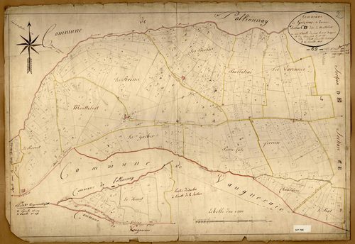 Section C dite de Monttolvet, feuille unique (parcelles 1-427).
