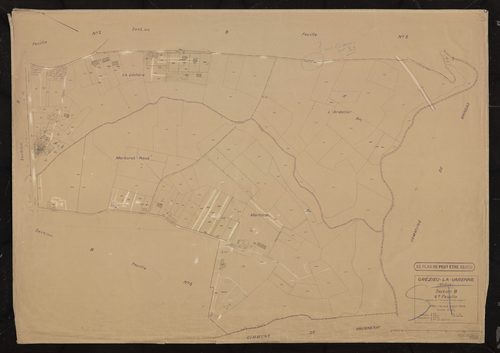 Section B 4e feuille (partie de l'ancienne feuille unique). Plan révisé pour 1936.