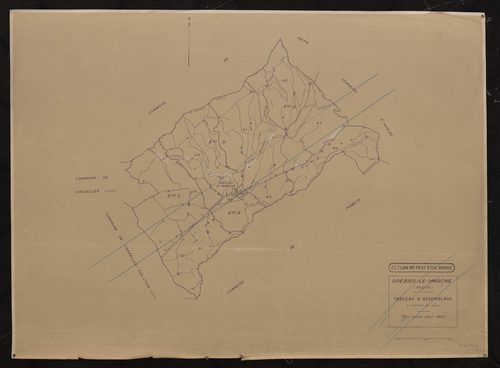 Tableau d'assemblage (TA). Plan révisé pour 1935.