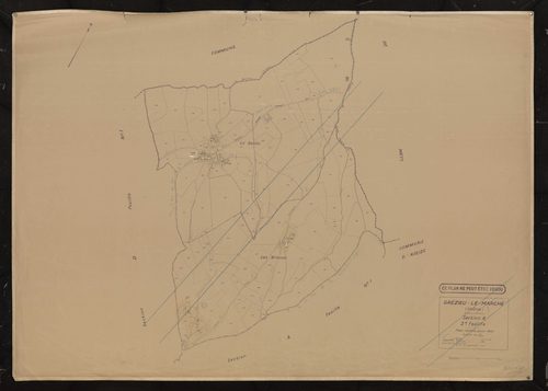 Section A 2e feuille. Plan révisé pour 1935.