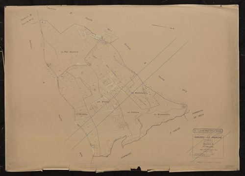 Section A 1ère feuille. Plan révisé pour 1935.