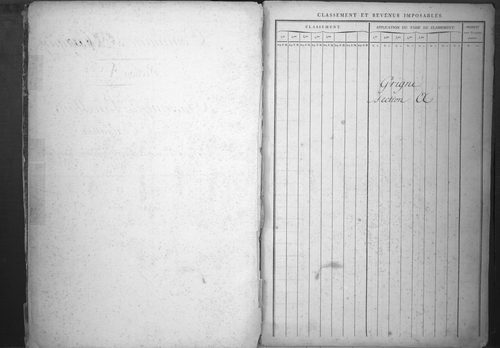 État de sections.