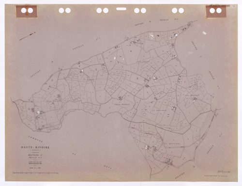 Section C feuille n°4. Feuille révisée pour 1936. Edition à jour pour 1984.