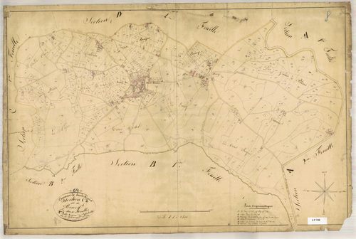 Section C dite du Bourg, feuille n°2 (parcelles 314-966).