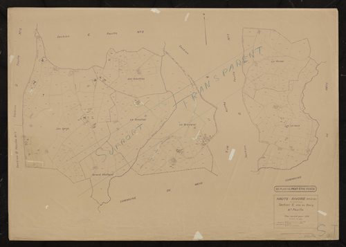 Section C dite du Bourg 4e feuille. Plan révisé pour 1936.