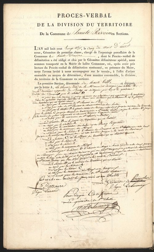 Haute-Rivoire, 12 décembre 1825.