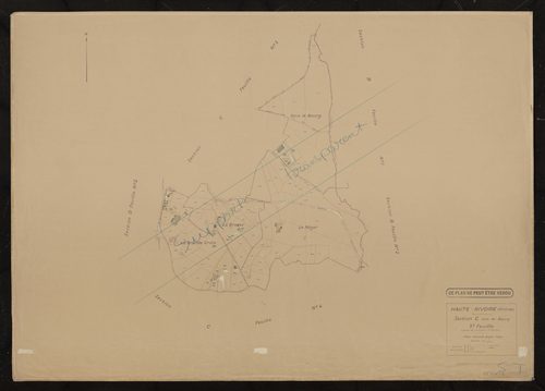 Section C dite du Bourg 3e feuille (Partie de lancienne 2e feuille). Plan révisé pour 1936.