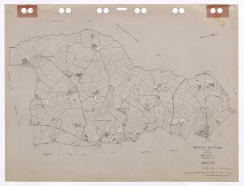Section D feuille n°2. Feuille révisée pour 1936. Edition à jour pour 1984.