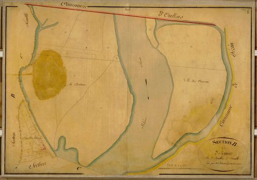 Section B dite d'Ivour, feuille n°2 (parcelles 638-670).